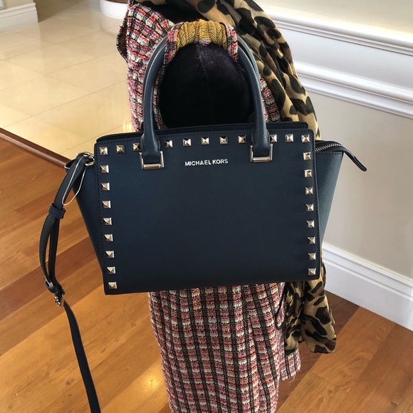 3pcs Michael Kors Selma handbag&wallet&wristlet - Picture 7 of 8